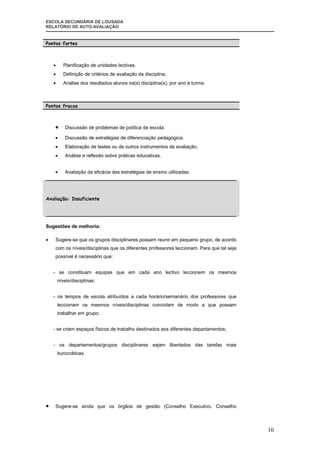 Relatorio  AutoavaliaçAo 2007| 08