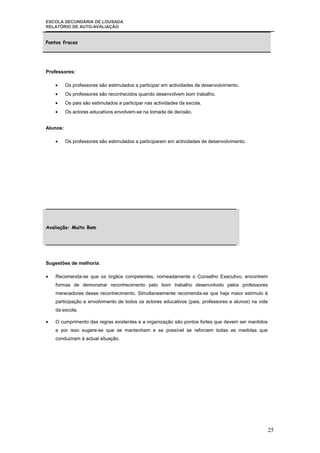 Relatorio  AutoavaliaçAo 2007| 08