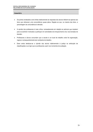 Relatorio  AutoavaliaçAo 2007| 08