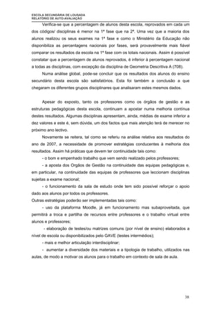 Relatorio  AutoavaliaçAo 2007| 08
