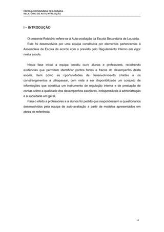 Relatorio  AutoavaliaçAo 2007| 08