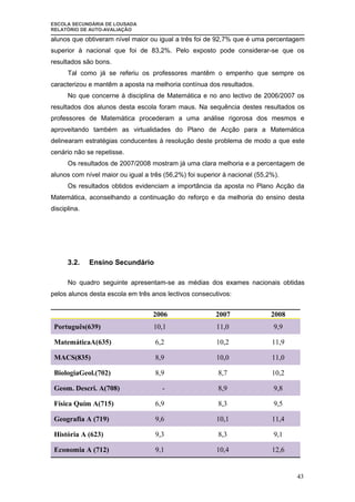 Relatorio  AutoavaliaçAo 2007| 08