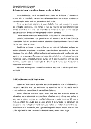 Relatorio  AutoavaliaçAo 2007| 08