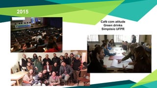 Café com atitude
Green drinks
Simpósio UFPR
2015
 