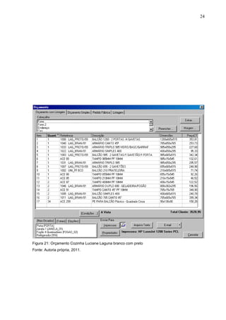 Figura 21: Orçamento Cozinha Luciane Laguna branco com preto
Fonte: Autoria própria, 2011.
24
 
