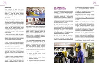 78

79
3.6. FOMENTO AO
DESENVOLVIMENTO

Desporto e Lazer
Foram construídos, em 2013, novos espaços
esportivos: a Escola de Esporte José Gerivaldo
Garcia, situada no bairro Santos Dumont, em
Aracaju, e a Escola de Esportes Raimundo
Rodrigues de Lima, em Malhador. Houve também
a conclusão da Quadra Esportiva no município de
Poço Redondo.
O Projeto “Vida Alegre” desenvolve práticas
esportivas não-olímpicas no contraturno escolar,
contribuindo para o processo ensino/aprendizagem
e para a formação de cidadãos. O Projeto atende a
1.650 crianças e adolescentes na faixa etária entre
7 a 17 anos de idade e teve seu funcionamento
ampliado para seis núcleos: Escola de Esporte
Professor Kardec; Complexo Esportivo Dona Filha;
Escola de Esporte Raimundo Rodrigues de Lima, em
Aracaju; Núcleo Ribeirópolis; Núcleo Carmópolis; e
Núcleo Malhador.
O Projeto “Sou Eficiente”, voltado para atletas
com necessidades especiais, fornece materiais
esportivos para o desenvolvimento de atividades,
passagens aéreas e terrestres e locação de ônibus
para competições estaduais e interestaduais.
O Projeto “Buscando o Sonho” atende a Escolinhas
de Esportes, fornecendo materiais esportivos,
passagens aéreas e terrestres e apoio na
organização de torneios e campeonatos.
O Centro de Excelência de Tênis de Mesa, em Tobias
Barreto, tem incentivado a modalidade, além de
atender aos nossos atletas. O Centro atenderá a
300 crianças de escolas locais, que receberão aulas
diárias.
A Secretaria de Estado de Esporte e Lazer (SEEL),
em 2013, apoiou mais de 152 entidades esportivas,
com material esportivo e passagens aéreas e/ou
terrestres e locação de ônibus para competições
estaduais e interestaduais. Além de realizar mais

Em 2013, a Secretaria de Estado do Desenvolvimento
Econômico e da Ciência e Tecnologia (Sedetec),
na condição de executora da política de apoio e
concessão de incentivos para a atração de novos
investimentos voltados para o desenvolvimento
econômico e inovações tecnológicas, mobilizou sua
estrutura interna e todas as instituições vinculadas
objetivando consolidar o desenvolvimento estadual
com base no crescimento e ampliação dos setores
secundário e terciário da economia.

de 200 eventos no estado, alguns com destaque no
cenário nacional, como o Campeonato Brasileiro
de Motocross; o Campeonato Brasileiro e a Copa
Brasil de Ginástica Rítmica; o Torneio Nacional de
Ginástica Artística; o Campeonato Brasileiro de
Boxe e o Campeonato Norte/Nordeste de Boxe.
No âmbito estadual, destacaram-se o Campeonato
Sergipano de Karatê, a Taça Sergipe de Futebol Sub17, a Primeira Copa das Federações de Taekwondo
e o Campeonato Sergipano de Bicicross.
A SEEL realizou ainda a manutenção dos espaços
esportivos e de lazer, a exemplo da Pista de
Motocross, do Estádio Estadual Adolpho
Rollemberg; do Estádio Estadual Lourival Baptista
(Batistão); do Ginásio de Esportes Constâncio
Vieira; do Parque Aquático Zé Peixe; do Parque
dos Cajueiros Governador Valadares; Quadra
Poliesportiva de Oliveira (Geraldão), dentre outros.
Investimentos Previstos para 2014
•	 Reforma do Estádio Estadual Lourival
Batista, em Aracaju;
•	 Reforma do Estádio Estadual Adolpho
Rollemberg, em Aracaju;
•	 Reforma do Estádio Estadual Paulo Barreto
de Menezes, em Lagarto.

Os órgãos vinculados à Sedetec são a Junta
Comercial de Sergipe (Jucese), a Companhia de
Desenvolvimento Industrial e de Recursos Minerais
de Sergipe (Codise), a Fundação de Apoio à Pesquisa
e à Inovação Tecnológica do Estado de Sergipe
(Fapitec), o Instituto Tecnológico e de Pesquisas
do Estado de Sergipe (ITPS) e a Organização Social
Sergipe Parque Tecnológico (Sergipetec).
A Jucese tem a missão de promover o
desenvolvimento do estado através de uma política
de qualidade na execução dos atos de Registros
Públicos de Empresas Mercantis e Atividades Afins.

A Codise fomenta e executa políticas e programas
para o desenvolvimento industrial, de recursos
minerais, do comércio, de serviços, da ciência e
tecnologia, bem como apoia os empreendimentos
turísticos, de agronegócios e aquicultura.
A Fapitec tem como objetivo fomentar atividades
científicas, tecnológicas e de inovação, apoiando
o desenvolvimento de programas que possam
incrementar o processo de difusão do conhecimento
no estado.
O ITPS tem como atividades principais a execução de
serviços tecnológicos especializados, sob a forma de
ensaios, testes e análises, nas áreas da ciência e da
tecnologia, de química e microbiologia; pesquisas
científicas e tecnológicas; bem como atividades de
metrologia legal e qualidade, delegadas através
Convênio com o Instituto Nacional de Metrologia,
Normalização e Qualidade Industrial (Inmetro).
O Sergipetec tem por objetivo a promoção do
desenvolvimento científico e tecnológico local
e regional, através do fomento de atividades de
pesquisa e de ensino, do apoio a empreendimentos
de base técnica e industrial e da implementação de
um parque tecnológico que contemple a gestão
compartilhada de recursos humanos, materiais,

 