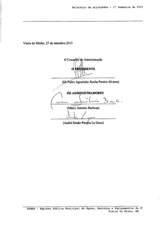 Anexo I - Reunião de Câmara 20/11/2013