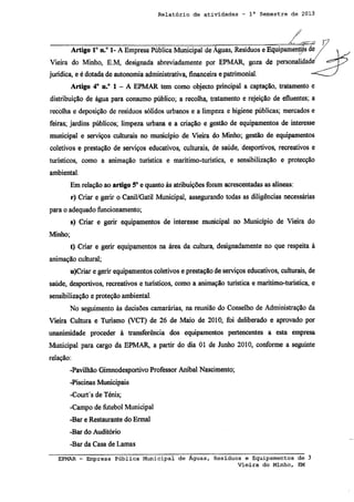 Anexo I - Reunião de Câmara 20/11/2013