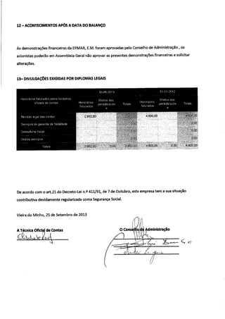 Anexo I - Reunião de Câmara 20/11/2013