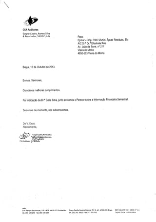 Anexo I - Reunião de Câmara 20/11/2013