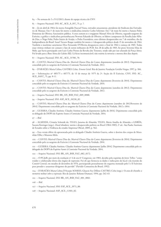 13 – casos emblemáticos 
84 – Na semana de 2 a 5/12/2013, diante de equipe técnica da CNV. 
85 – Arquivo Nacional, SNI: AC_ACE_8_057_75, p. 7. 
86 – Já em abril de 1964, foi morto Antogildo Pascoal Viana, estivador amazonense, presidente do Sindicato dos Estivado-res 
de Manaus. Em 1o de maio foi morto o sindicalista mineiro Carlos Schirmer. Em 7 de maio foi morto o baiano Pedro 
Domiense de Oliveira, funcionário público. A estes somam-se o sergipano Manuel Alves de Oliveira, segundo-sargento do 
Exército, o gráfico e sindicalista pernambucano Newton Eduardo de Oliveira, os líderes camponeses da Paraíba João Alfre-do 
Dias, o Nego Fubá, Pedro Inácio de Araújo, o Pedro Fazendeiro, estes últimos desaparecidos em 7 de setembro, dia da 
Independência do Brasil. Israel Tavares Roque também foi morto e é desaparecido político desde 15 de novembro de 1964. 
Também o marítimo catarinense Divo Fernandes D’Oliveira desapareceu entre o final de 1964 e começo de 1965. Todas 
essas vítimas tinham em comum o fato de serem militantes do PCB. Em 28 de julho de 1965, foi preso Severino Elias de 
Melo, que havia participado com Luís Carlos Prestes da Revolta dos Tenentes, tendo sido por isso afastado da Força Aérea. 
Foi levado para a Base Aérea do Galeão (RJ). Lá ficou incomunicável, não resistiu às torturas e morreu dois dias depois. 
87 – Arquivo Nacional, SNI: AC_ACE_31700_70. 
88 – CANTO, Marival Chaves Dias do. Marival Chaves Dias do Canto: depoimento [outubro de 2012]. Depoimento 
concedido pelo ex-sargento do Exército à Comissão Nacional da Verdade, 2012. 
89 – D’ARAÚJO, Maria Celina; CASTRO, Celso. Ernesto Geisel. Rio de Janeiro: Fundação Getúlio Vargas, 1997, p. 366. 
90 – Informações nº 485/75 e 487/75, de 13 de março de 1975 da 2ª. Seção do II Exército, CNV, SNI: AC_ 
ACE_81057_75, pp. 8-11. 
91 – CANTO, Marival Chaves Dias do. Marival Chaves Dias do Canto: depoimento [fevereiro de 2014]. Depoimento 
concedido pelo ex-sargento do Exército à Comissão Nacional da Verdade, 2014. 
92 – CANTO, Marival Chaves Dias do. Marival Chaves Dias do Canto: depoimento [outubro de 2012]. Depoimento 
concedido pelo ex-sargento do Exército à Comissão Nacional da Verdade, 2012. 
93 – Arquivo Nacional, SNI: BR_AN_BSB_VAZ_009_0088. 
94 – Arquivo Nacional, SNI: ASP_ACE_10230_82. 
95 – CANTO, Marival Chaves Dias do. Marival Chaves Dias do Canto: depoimento [outubro de 2012/fevereiro de 
2014]. Depoimento concedido pelo ex-sargento do Exército à Comissão Nacional da Verdade, 2012 e 2014. 
96 – GUERRA, Cláudio Antônio. Cláudio Antônio Guerra: depoimento [julho de 2014]. Depoimento concedido pelo 
ex-delegado do DOPS do Espírito Santo à Comissão Nacional da Verdade, 2014. 
97 – Ibid. 
98 – ALMEIDA, Criméia Schmidt de; TELES, Janaina de Almeida; TELES, Maria Amélia de Almeida; e LISBÔA, 
Suzana Keninger (orgs.). Dossiê ditadura: mortos e desaparecidos políticos no Brasil (1964-1985), 2a ed.. São Paulo: Instituto 
de Estudos sobre a Violência do estado; Imprensa Oficial, 2009, p. 562. 
99 – Esta versão difere da apresentada pelo ex-delegado Cláudio Antônio Guerra, sobre o destino dos corpos de Mara-nhão 
676 
Filho e Massena Melo. 
100 – CANTO, Marival Chaves Dias do. Marival Chaves Dias do Canto: depoimento [fevereiro de 2014]. Depoimento 
concedido pelo ex-sargento do Exército à Comissão Nacional da Verdade, 2014. 
101 – GUERRA, Cláudio Antônio. Cláudio Antônio Guerra: depoimento [julho 2014]. Depoimento concedido pelo ex-delegado 
do DOPS do Espírito Santo à Comissão Nacional da Verdade, 2014. 
102 – Arquivo Nacional, SNI: BR_AN_BSB_VAZ_082_0172. 
103 – O PCdoB, por meio da resolução no 4 de seu 6o Congresso, em 1983, decidiu pela expulsão de Jover Telles: “como 
traidor e colaborador direto dos órgãos de repressão. Foi ele que forneceu os dados e indicações do local e da reunião do 
Comitê Central, em meados de dezembro de 1976, participando pessoalmente do esquema montado pelo I e II Exércitos 
para prender e assassinar dirigentes do partido” (Partido Comunista do Brasil, 1992). 
104 – D’ARAÚJO, Maria Celina D’Araujo; SOARES, Glaucio Ary Dillon; CASTRO, Celso (orgs.). Os anos de chumbo: a 
memória militar sobre a repressão. Rio de Janeiro: Relume-Dumará. 1994, pp. 242-43. 
105 – Arquivo Nacional, SNI: BR_AN_BSB_VAZ_001_0061. 
106 – Ibid. 
107 – Arquivo Nacional, SNI: ESP_ACE_3973_80. 
108 – Arquivo Nacional: ASP_ACE_11303_82. 
 