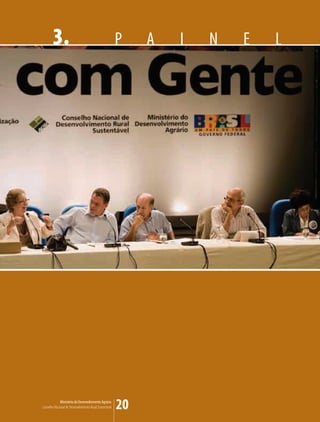 3.                                               P    A   I   N   E   L




             Ministério do Desenvolvimento Agrário
Conselho Nacional de Desenvolvimento Rural Sustentável   20
 