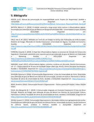 Plano de Comunicação Organizacional Integrada - Relatório Final | PDF