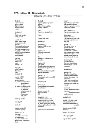 86


TP3 - Unidade 11 - Tipos textuais
 