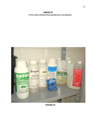 26

            ANEXO 07
FOTO DOS PRODUTOS QUIMICOS UTILIZADOS




              FIGURA 07
 