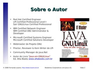 Relatórios Corporativos com Java e Software Livre