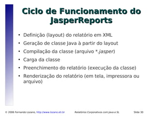 Relatórios Corporativos com Java e Software Livre