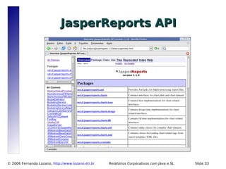 Relatórios Corporativos com Java e Software Livre