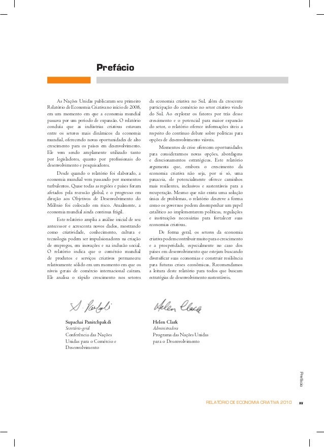 Relatorio economia