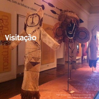 10
Visitação
Foto tirada no Museu Nacional
Setor de exposição de etnologia e etnografia
 