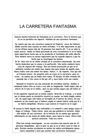 Relatos Cortos De Miedo