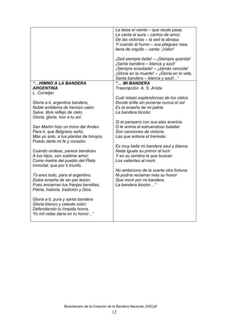 Relatos dia de la bandera | PDF