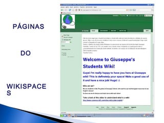 PÁGINAS
DO
WIKISPACE
S
 