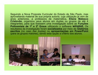 Relato Winplot Eliane M Cristovão 2008