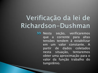 Efeito terminônico em tubo