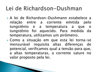 Efeito terminônico em tubo