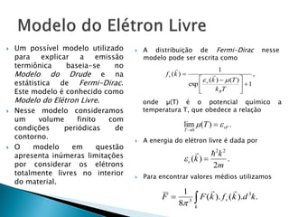 Efeito terminônico em tubo