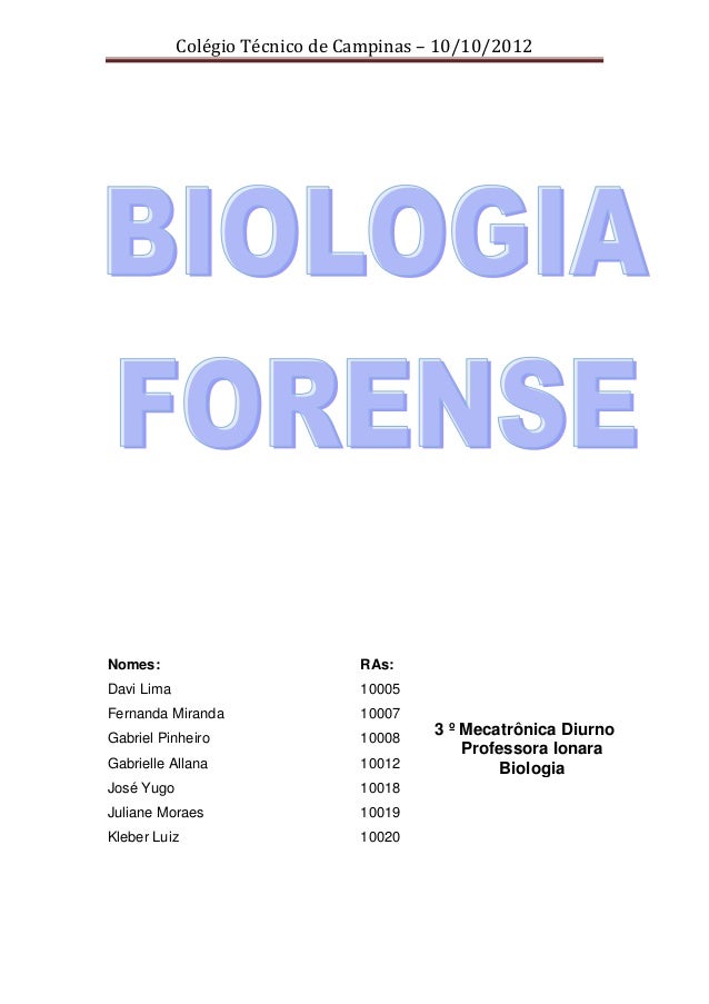 Curso biologia forense