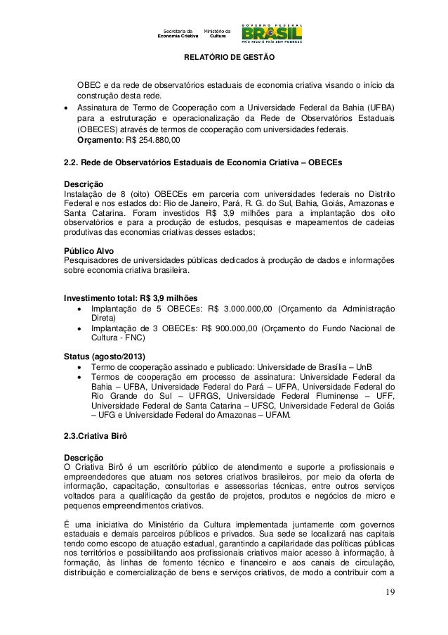 Relatorio economia