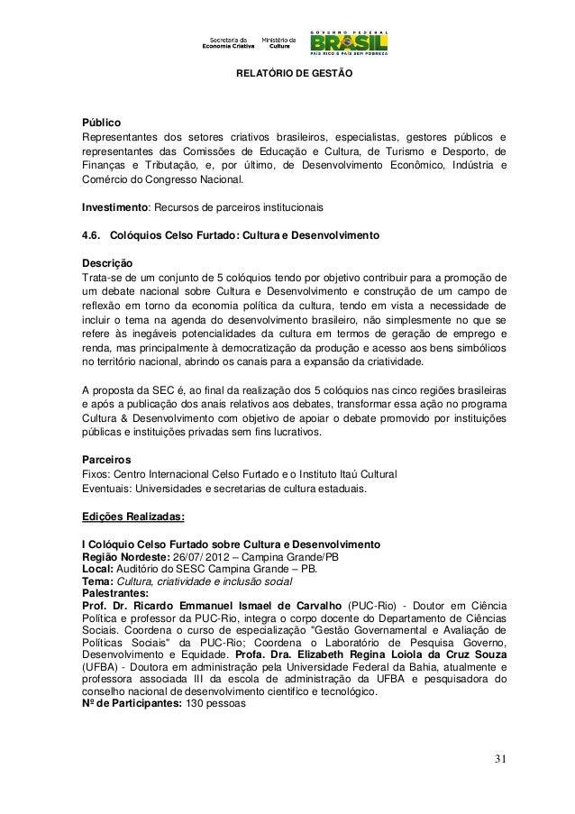 Relatorio economia