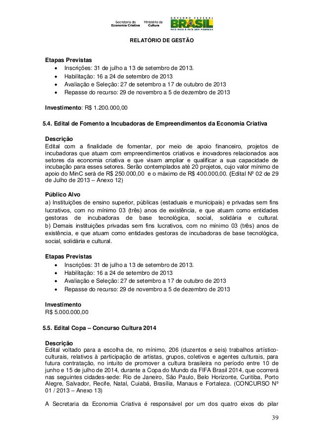 Relatorio economia