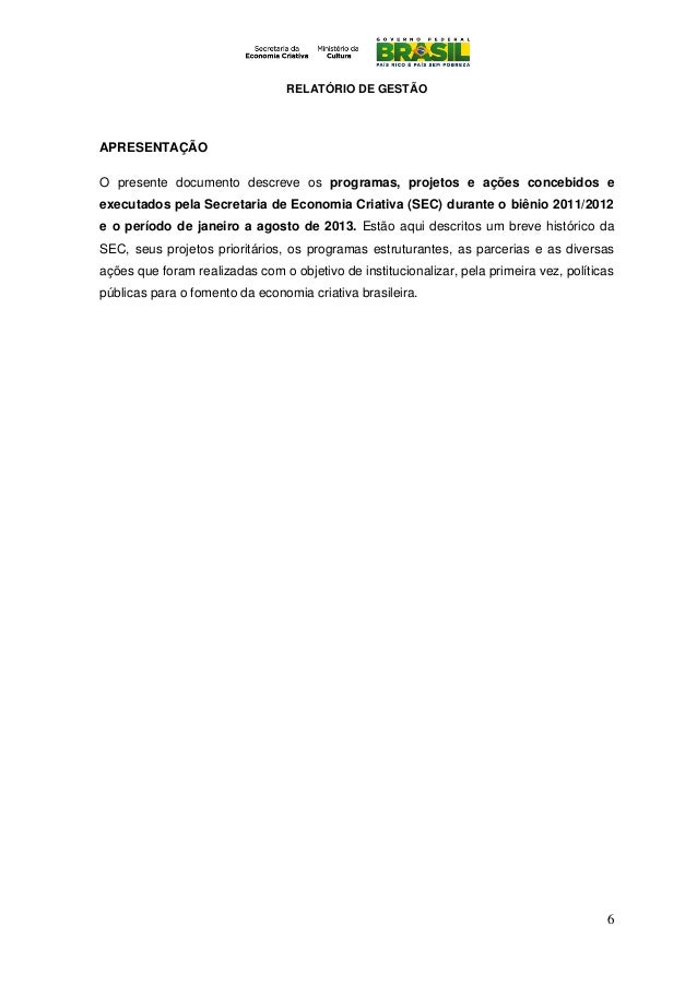 Relatorio economia