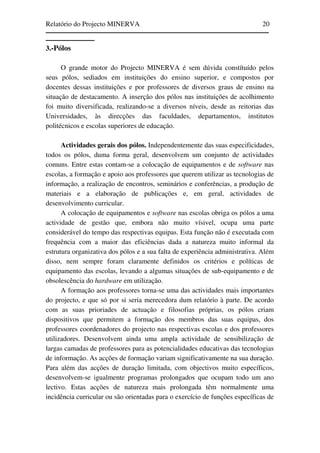 Relatório do Projecto Minerva