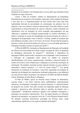 Relatório do Projecto Minerva