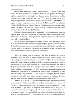 Relatório do Projecto Minerva
