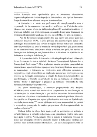 Relatório do Projecto Minerva