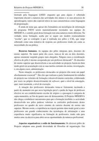 Relatório do Projecto Minerva