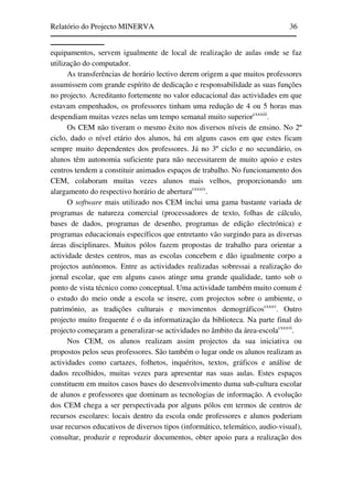 Relatório do Projecto Minerva
