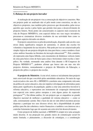 Relatório do Projecto Minerva