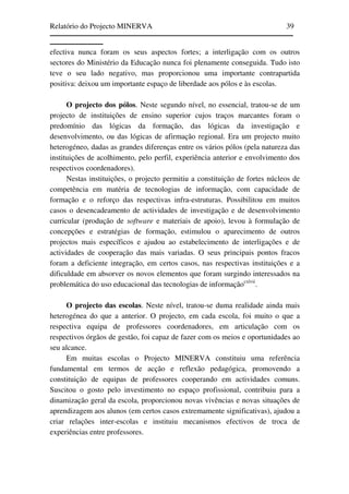 Relatório do Projecto Minerva