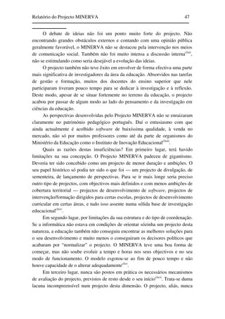 Relatório do Projecto Minerva