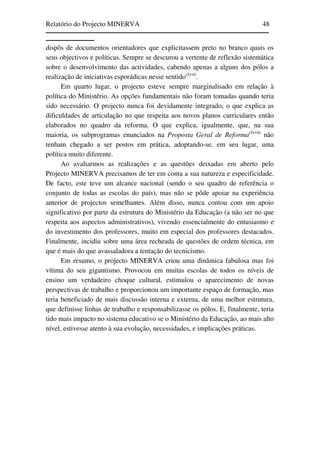 Relatório do Projecto Minerva