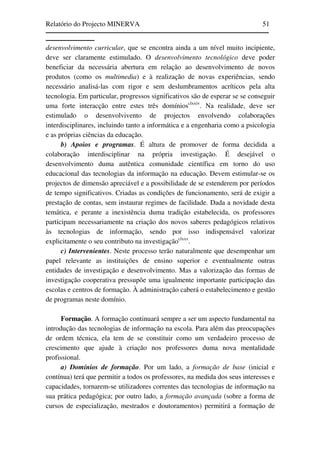 Relatório do Projecto Minerva