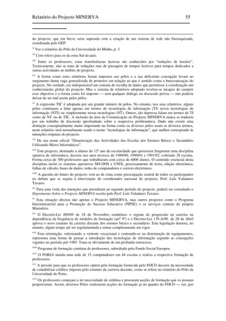 Relatório do Projecto Minerva