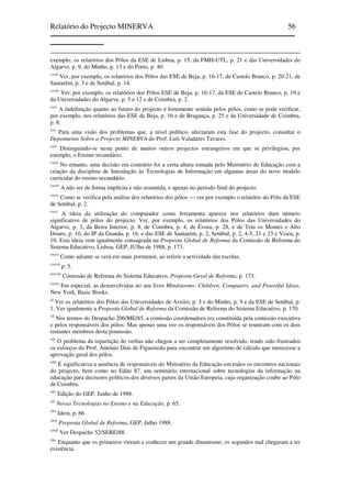Relatório do Projecto Minerva