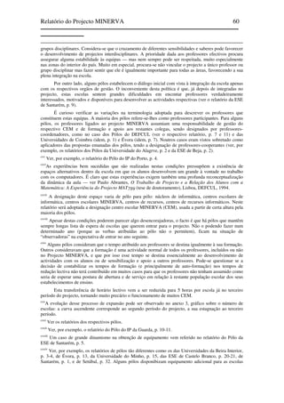 Relatório do Projecto Minerva